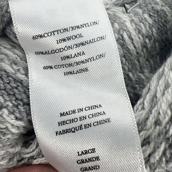 Rails Mens Size Large Gray Carlisle Sweater In Silver Icicle Fair Isle Nordic - Picture 9 of 10